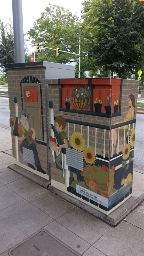 house electrical box art|utility box wrap art.